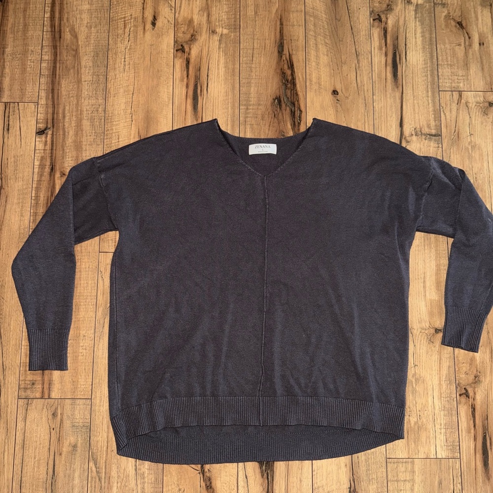 Dark gray sweater